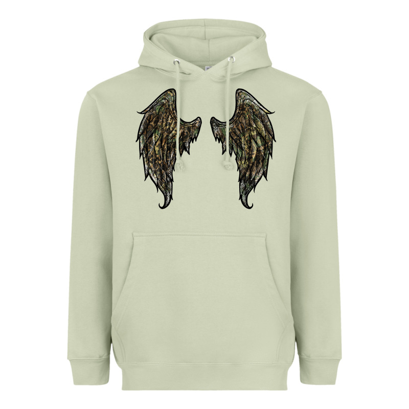 Leopard Camouflage Wings Heavyweight Hoodie by RanaPortraitStore | Teevron