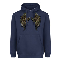 Navy leopard camouflage wings Heavyweight Hoodie - RanaPortraitStore