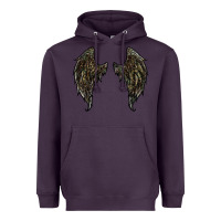 Plum leopard camouflage wings Heavyweight Hoodie - RanaPortraitStore