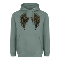 Sage leopard camouflage wings Heavyweight Hoodie - RanaPortraitStore