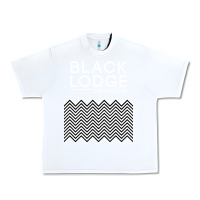 White twin peaks inspired japanese black lodge Urban Heavy Tee - linhVisuals