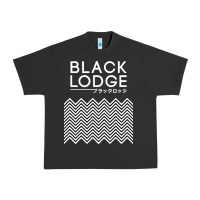 Pigment Black twin peaks inspired japanese black lodge Urban Heavy Tee - linhVisuals