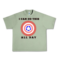 Oil Green i can do this all day graphic mens & womens t shirt Urban Heavy Tee - linhVisuals