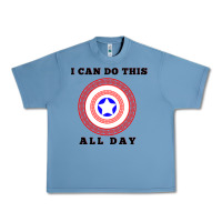 Pebble Blue i can do this all day graphic mens & womens t shirt Urban Heavy Tee - linhVisuals