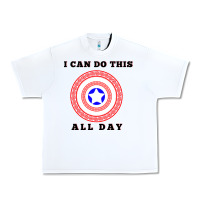 White i can do this all day graphic mens & womens t shirt Urban Heavy Tee - linhVisuals
