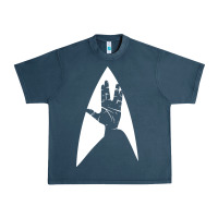 Midnight Navy live long and prosper Urban Heavy Tee - linhVisuals