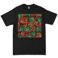 Black fall leaves seamless pattern Premium Tee - BundleAndBundleShop