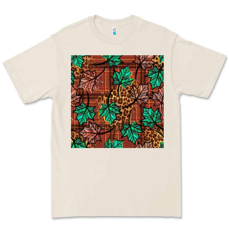 Fall Leaves Seamless Pattern Premium Tee by BundleAndBundleShop | Teevron