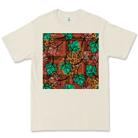 Bone fall leaves seamless pattern Premium Tee - BundleAndBundleShop