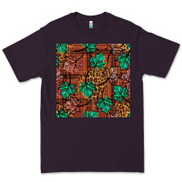 Plum fall leaves seamless pattern Premium Tee - BundleAndBundleShop