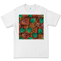 White fall leaves seamless pattern Premium Tee - BundleAndBundleShop