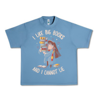 Pebble Blue i like big books Urban Heavy Tee - linhVisuals