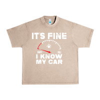 French Oak Empty gas gauge it’s fine i know my car low fuel joke Urban Heavy Tee - linhVisuals