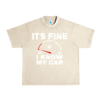 Sandshell Empty gas gauge it’s fine i know my car low fuel joke Urban Heavy Tee - linhVisuals