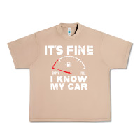 Burro Empty gas gauge it’s fine i know my car low fuel joke Urban Heavy Tee - linhVisuals