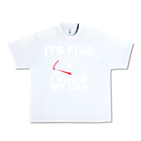 White Empty gas gauge it’s fine i know my car low fuel joke Urban Heavy Tee - linhVisuals