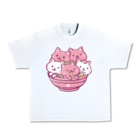 White kawaii cat ramen   cute gift Urban Heavy Tee - linhVisuals