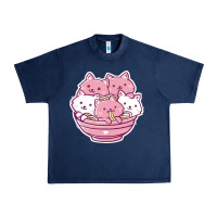 Navy kawaii cat ramen   cute gift Urban Heavy Tee - linhVisuals