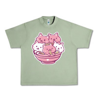 Oil Green kawaii cat ramen   cute gift Urban Heavy Tee - linhVisuals