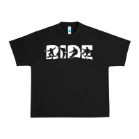 Black ride snowboard snowboarding Urban Heavy Tee - linhVisuals