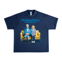 Navy the good place Urban Heavy Tee - linhVisuals