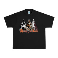 Black merry christmas cowhide trees Urban Heavy Tee - CowhideDigitalArt