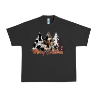 Pigment Black merry christmas cowhide trees Urban Heavy Tee - CowhideDigitalArt