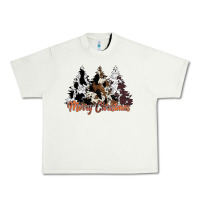 Pistachio merry christmas cowhide trees Urban Heavy Tee - CowhideDigitalArt
