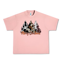 Salmon merry christmas cowhide trees Urban Heavy Tee - CowhideDigitalArt