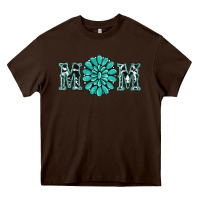 Chocolate Brown western mom Heavy Core Tee - RanaPortraitStore
