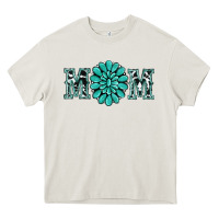 Cream western mom Heavy Core Tee - RanaPortraitStore