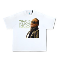 White Charlie Wilson Urban Heavy Tee - linhVisuals