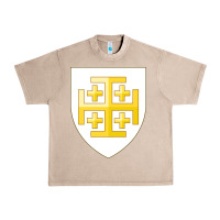 French Oak arms of the kingdom of jerusalem Urban Heavy Tee - linhVisuals