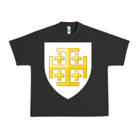 Pigment Black arms of the kingdom of jerusalem Urban Heavy Tee - linhVisuals