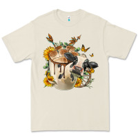 Bone Black And White Cow Coffee Premium Tee - FaDigitalArtStudio