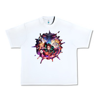White kimetsu no yaibathe hinokami chronicles Urban Heavy Tee - linhVisuals
