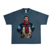 Midnight Navy nimsdai purja Urban Heavy Tee - linhVisuals