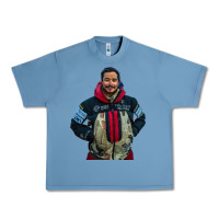 Pebble Blue nimsdai purja Urban Heavy Tee - linhVisuals