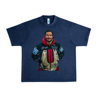 Navy nimsdai purja Urban Heavy Tee - linhVisuals