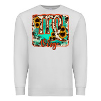 Dove Grey virgo turquoise cowhide Premium Sweatshirt - RanaPortraitStore