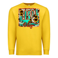 Lemon virgo turquoise cowhide Premium Sweatshirt - RanaPortraitStore