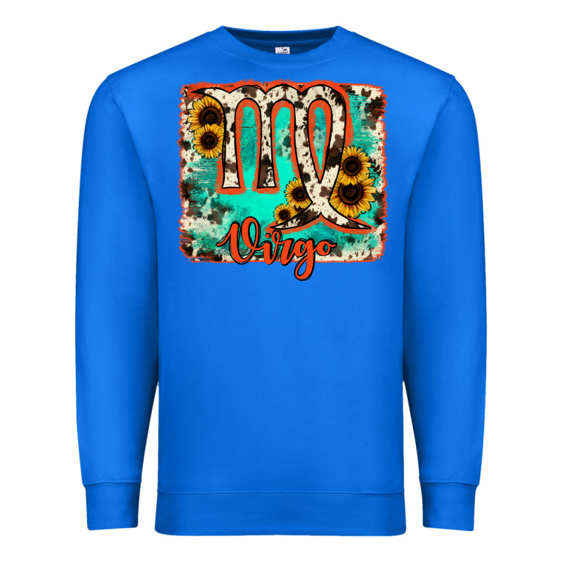 Virgo Turquoise Cowhide Premium Sweatshirt by RanaPortraitStore | Teevron