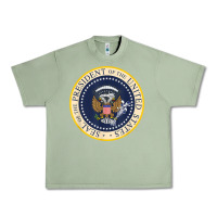 Oil Green fake presidential seal Urban Heavy Tee - linhVisuals
