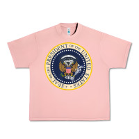 Salmon fake presidential seal Urban Heavy Tee - linhVisuals