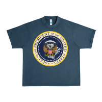 Midnight Navy fake presidential seal Urban Heavy Tee - linhVisuals