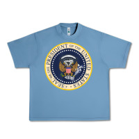 Pebble Blue fake presidential seal Urban Heavy Tee - linhVisuals