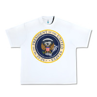 White fake presidential seal Urban Heavy Tee - linhVisuals