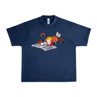 Navy calvin Urban Heavy Tee - linhVisuals