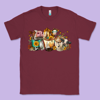 Cows And Coffee Classic Tee Designed By Fadigitalartstudio