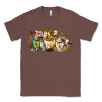 Chestnut Cows And Coffee Classic Tee - FaDigitalArtStudio
